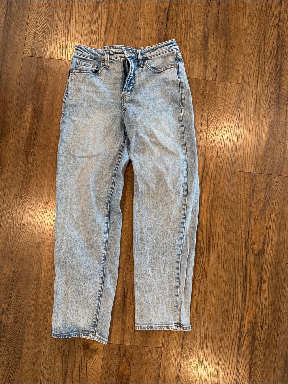 Old Navy Light Wash High-Rise Straight Jeans
